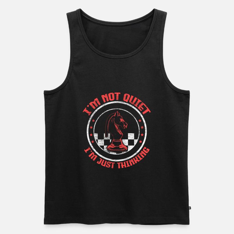 Schach Brettspiel - Männer Premium Bio Tank Top - Schwarz