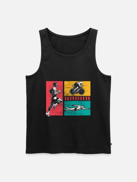 Triathlon Races - Men's Premium Organic Tank Top - black