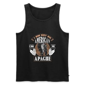 Indians North America Cowboys Gift Idea - Men's Premium Organic Tank Top - black - Front - AI Model Male 178 light (178cm)