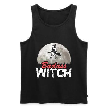 Halloween Witch Witches October Gift - Men's Premium Organic Tank Top - black - Front - Michal (187cm)