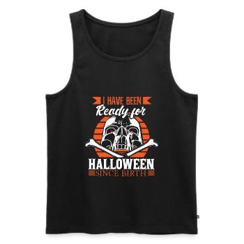 Halloween October - Men's Premium Organic Tank Top - black - Front - Michal (187cm)
