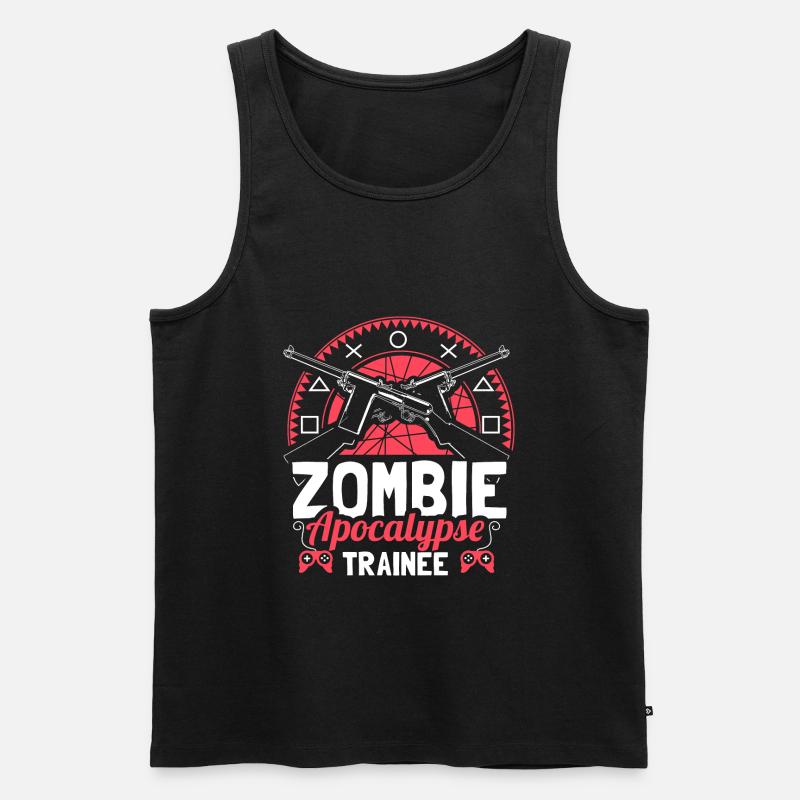 Zombie Apokalypse Virus Monster Geschenkidee - Männer Premium Bio Tank Top - Schwarz