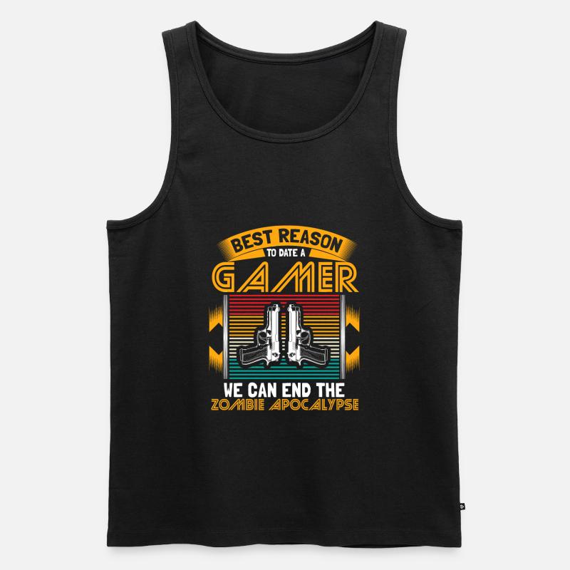 Zombie Apokalypse Epidemie Geschenkidee - Männer Premium Bio Tank Top - Schwarz