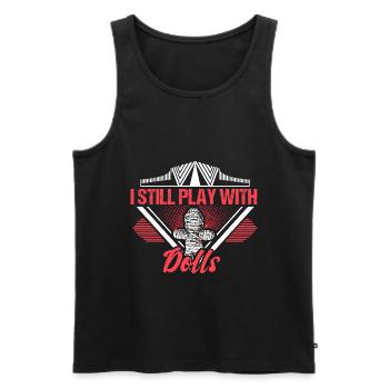 Voodoo Puppe Spruch Geschenkidee - Männer Premium Bio Tank Top - Schwarz - Vorne - AI Model Male 178 light (178cm)