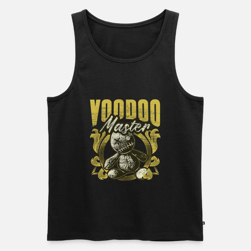Voodoo Puppe Spruch Geschenkidee - Männer Premium Bio Tank Top - Schwarz