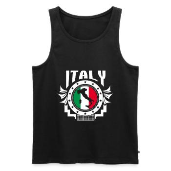 Italien Fußball Italienisch Fußballspieler - Männer Premium Bio Tank Top - Schwarz - Vorne - Michal (187cm)