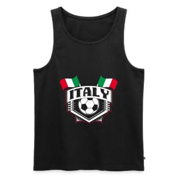 Championnat d’Italie de football - Débardeur bio Premium Homme - noir - Devant - Michal (187cm)