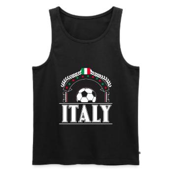 Italien Fußball Sport - Männer Premium Bio Tank Top - Schwarz - Vorne - Michal (187cm)
