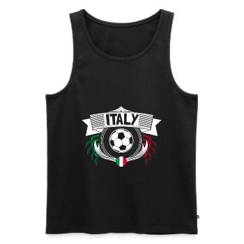 Italien Fußball Italy Meisterschaft Geschenkidee - Männer Premium Bio Tank Top - Schwarz - Vorne - Michal (187cm)