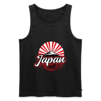 Japan Sakura Nippon Geschenk - Männer Premium Bio Tank Top - Schwarz - Vorne - AI Model Male 178 light (178cm)