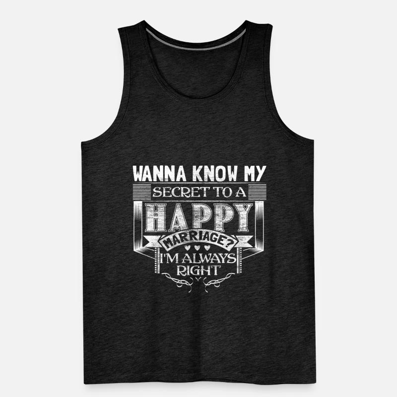 Ehe Ehefrau Ehering Geschenkidee Männer Premium Bio Tank Top