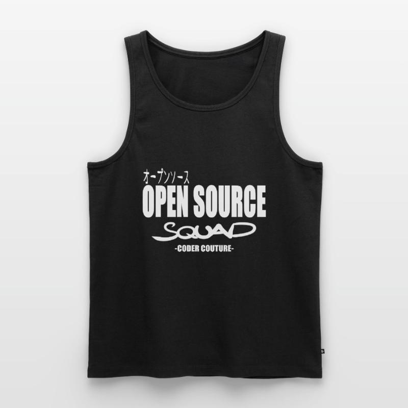 LUZILLION CODER COUTURE, OPEN SOURCE SUPPORTER Männer Premium Bio Tank Top
