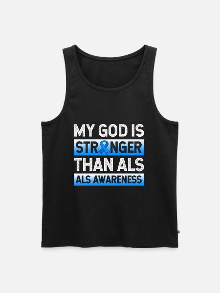 ALS nerve disease - Men's Premium Organic Tank Top - black