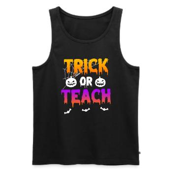Süßes oder Saures Halloween - Männer Premium Bio Tank Top - Schwarz - Vorne - AI Model Male 178 light (178cm)
