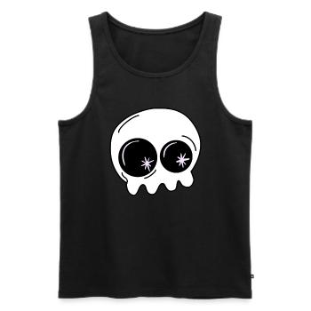 Little ghost Halloween - Men's Premium Organic Tank Top - black - Front - AI Model Male 178 light (178cm)