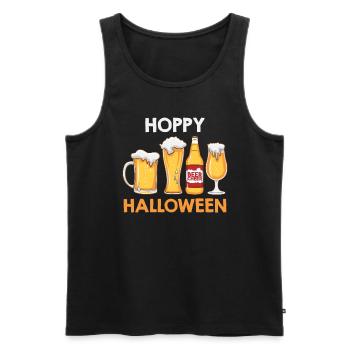 Bier Halloween Party - Männer Premium Bio Tank Top - Schwarz - Vorne - Michal (187cm)