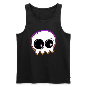 Little ghost Halloween - Men's Premium Organic Tank Top - black - Front - AI Model Male 178 light (178cm)