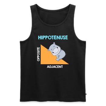 Hippotenuse Algebra Analysis - Men's Premium Organic Tank Top - black - Front - AI Model Male 178 light (178cm)
