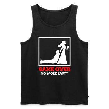 Game Over - Brautpaar Hochzeit - Männer Premium Bio Tank Top - Schwarz - Vorne - Michal (187cm)