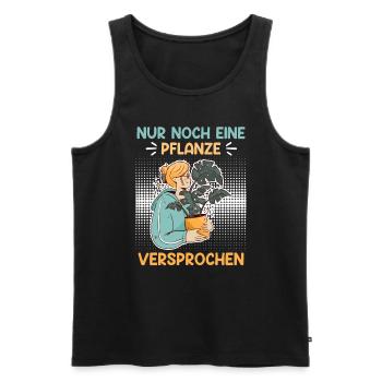 Nur noch eine Pflanze Garten Gärtner - Männer Premium Bio Tank Top - Schwarz - Vorne - AI Model Male 178 light (178cm)
