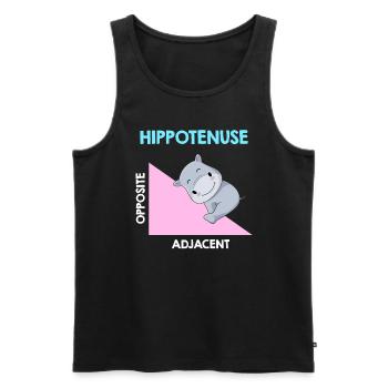 Hippotenuse Algebra Analysis - Men's Premium Organic Tank Top - black - Front - AI Model Male 178 light (178cm)