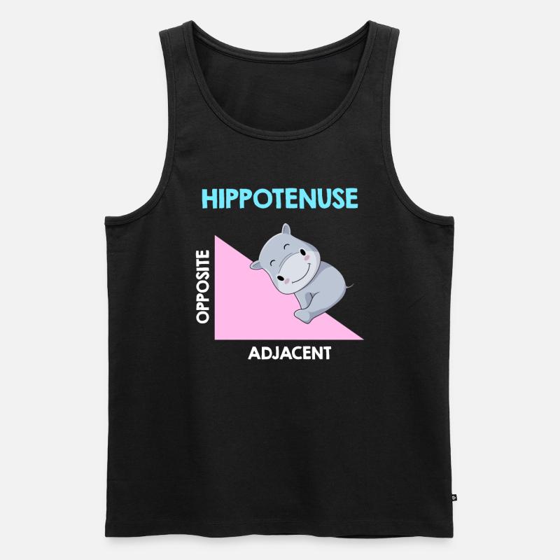 Hippotenuse Algebra Analysis - Männer Premium Bio Tank Top - Schwarz