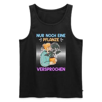 Nur noch eine Pflanze Garten Gärtner - Männer Premium Bio Tank Top - Schwarz - Vorne - AI Model Male 178 light (178cm)