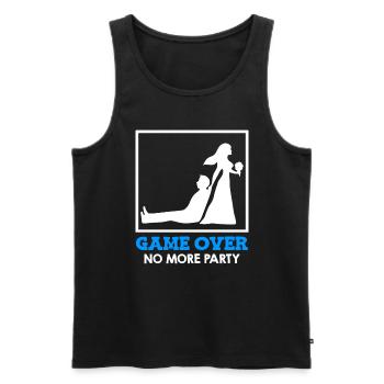 Game Over - Brautpaar Hochzeit - Männer Premium Bio Tank Top - Schwarz - Vorne - Michal (187cm)