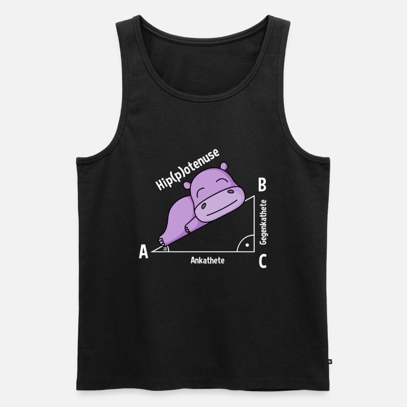 Math teacher Hipotenuse Math - Men's Premium Organic Tank Top - black