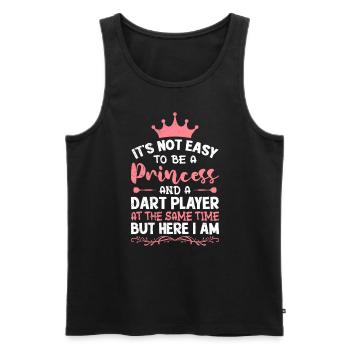 Princess Darts Women Darts Darts Accessories Darts - Men's Premium Organic Tank Top - black - Front - AI Model Male 178 light (178cm)