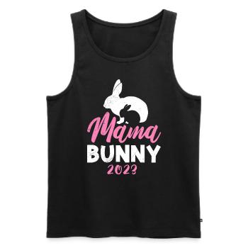 Maman Lapin 2023 tomber enceinte Mère Maman - Débardeur bio Premium Homme - noir - Devant - Michal (187cm)