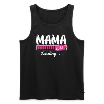 Mama to be 2023 pregnant with girl Mama - Men's Premium Organic Tank Top - black - Front - Michal (187cm)