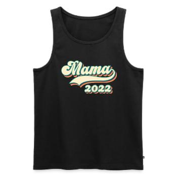 Mama 2022 - die beste Mutter der Welt - Männer Premium Bio Tank Top - Schwarz - Vorne - AI Model Male 178 light (178cm)