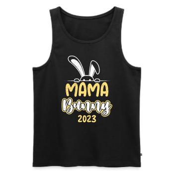 Maman Lapin 2023 tomber enceinte Mère Maman - Débardeur bio Premium Homme - noir - Devant - Michal (187cm)