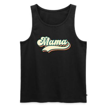 Maman - la meilleure mère du monde - Débardeur bio Premium Homme - noir - Devant - AI Model Male 178 light (178cm)