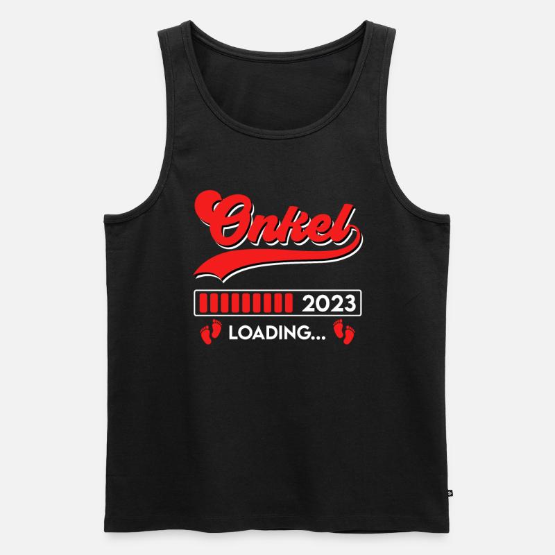 Onkel 2023 loading Onkel - Männer Premium Bio Tank Top - Schwarz