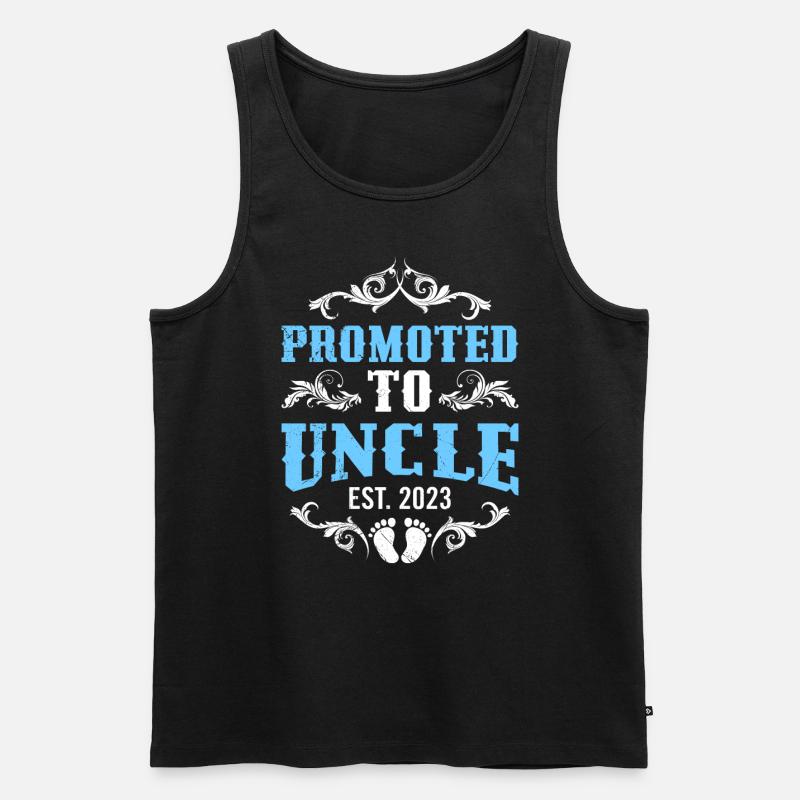 Onkel 2023 - Männer Premium Bio Tank Top - Schwarz