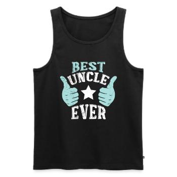 Best Uncle Ever - Men's Premium Organic Tank Top - black - Front - AI Model Male 178 light (178cm)