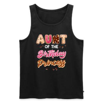 Best Aunt in the World Birthday Girl Niece Aunt - Men's Premium Organic Tank Top - black - Front - Michal (187cm)