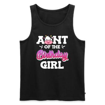 Best Aunt in the World Birthday Girl Niece Tant - Men's Premium Organic Tank Top - black - Front - Michal (187cm)