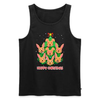 Hoppy Christmas Rabbit Christmas - Débardeur bio Premium Homme - noir - Devant - Michal (187cm)