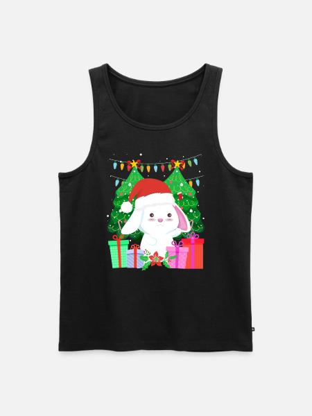 Cute Haase Christmas Tree - Men's Premium Organic Tank Top - black