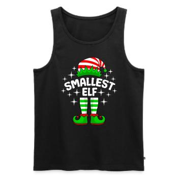 Kleinste Elfe kleine Schwester kleiner Bruder - Männer Premium Bio Tank Top - Schwarz - Vorne - AI Model Male 178 light (178cm)