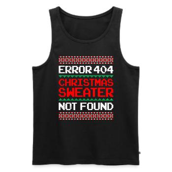 Erreur de chemise de Noël laide - Débardeur bio Premium Homme - noir - Devant - Michal (187cm)