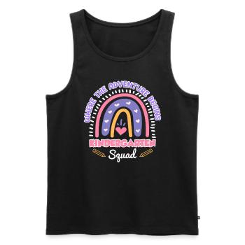 Écouade de la maternelle Éducateur de groupe de maternelle - Débardeur bio Premium Homme - noir - Devant - AI Model Male 178 light (178cm)