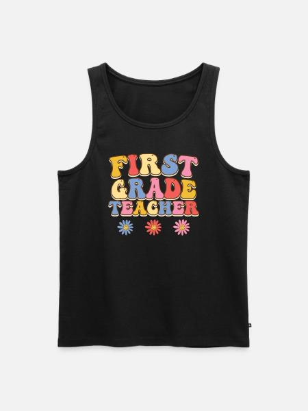 First class class teacher I am a teacher - Men's Premium Organic Tank Top - black