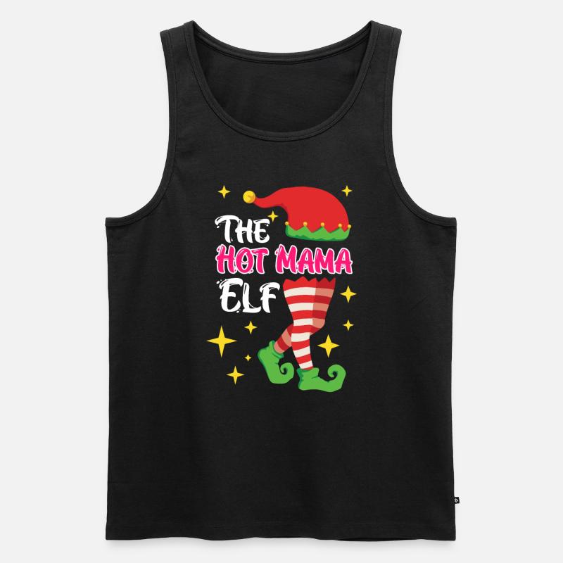 The Elf Mutter Elfe - Männer Premium Bio Tank Top - Schwarz