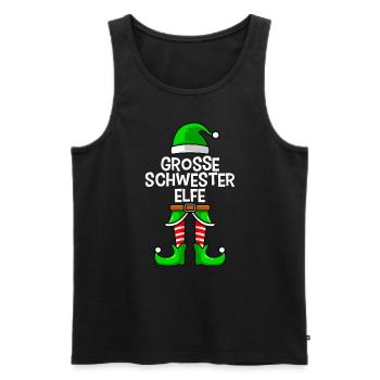 Großer Schwester Elfe - Männer Premium Bio Tank Top - Schwarz - Vorne - AI Model Male 178 light (178cm)