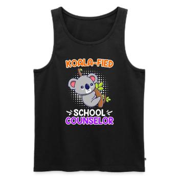 Koala - fied Qualifizierter Schulbegleiter - Männer Premium Bio Tank Top - Schwarz - Vorne - AI Model Male 178 light (178cm)