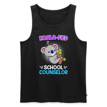Koala - fied Qualifizierter Schulbegleiter - Männer Premium Bio Tank Top - Schwarz - Vorne - AI Model Male 178 light (178cm)